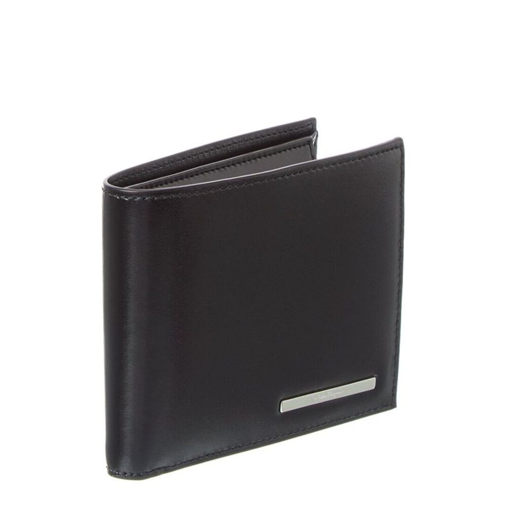 Ferragamo Leather Bifold Wallet, Black - Picture 3 of 4